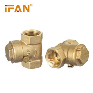 IFAN China Manufacturer Check Valve 1/2"-4" Non Return Valve Compressor scv Pn25 Brass Check Valve