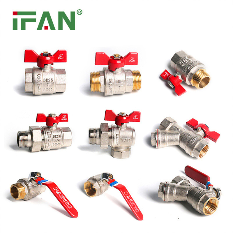 IFAN Factory Free Sample Water Ball Valves 1/2 Inch Brass Ball Valves With High Pressure