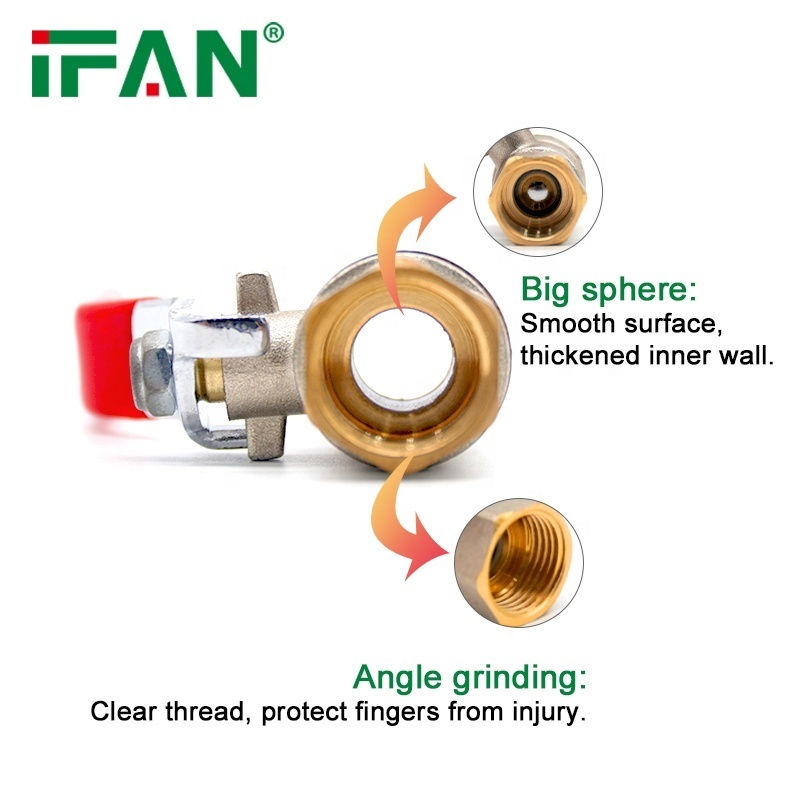 IFAN Factory Free Sample Water Ball Valves 1/2 Inch Brass Ball Valves With High Pressure