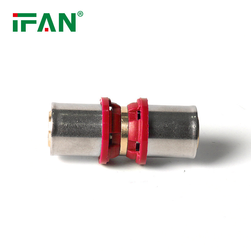 IFAN Manufacturer PEX Al PEX Fittings Red Color 16-32mm Brass Press Plumbing PEX Fittings