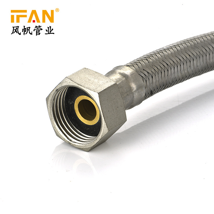 Factory Supplier Braided Tube Stainless Steel Bathroom Flexible Braided Shower Hose For Faucet Bathtub Parts And Fittings