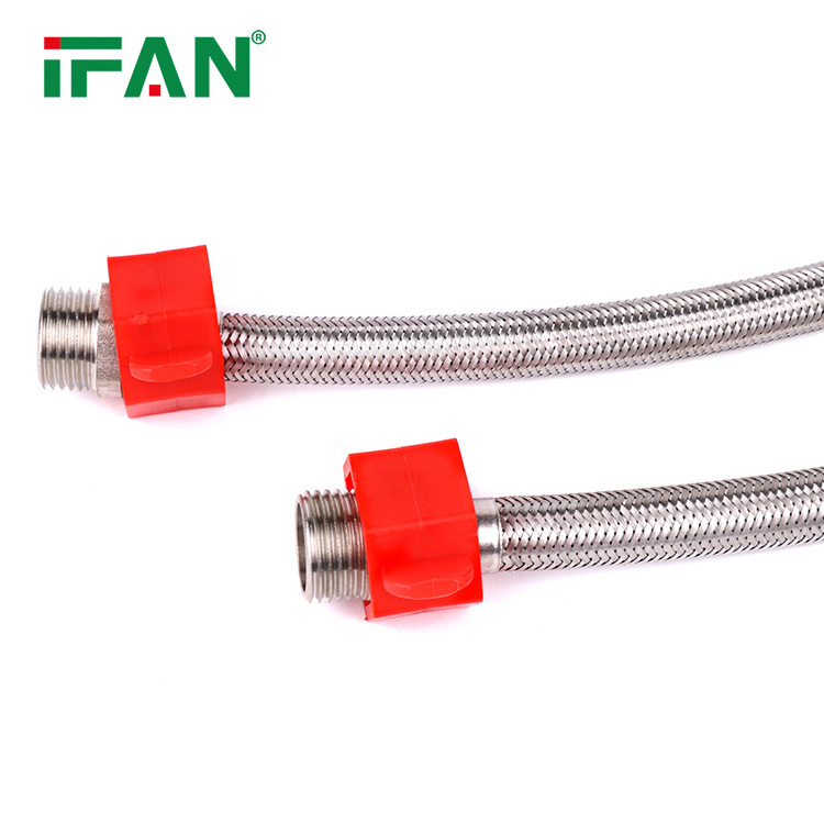 IFAN High Pressure Basin faucet Connector Flexible Hose Pipe Stainless Steel Corrugated Pipe