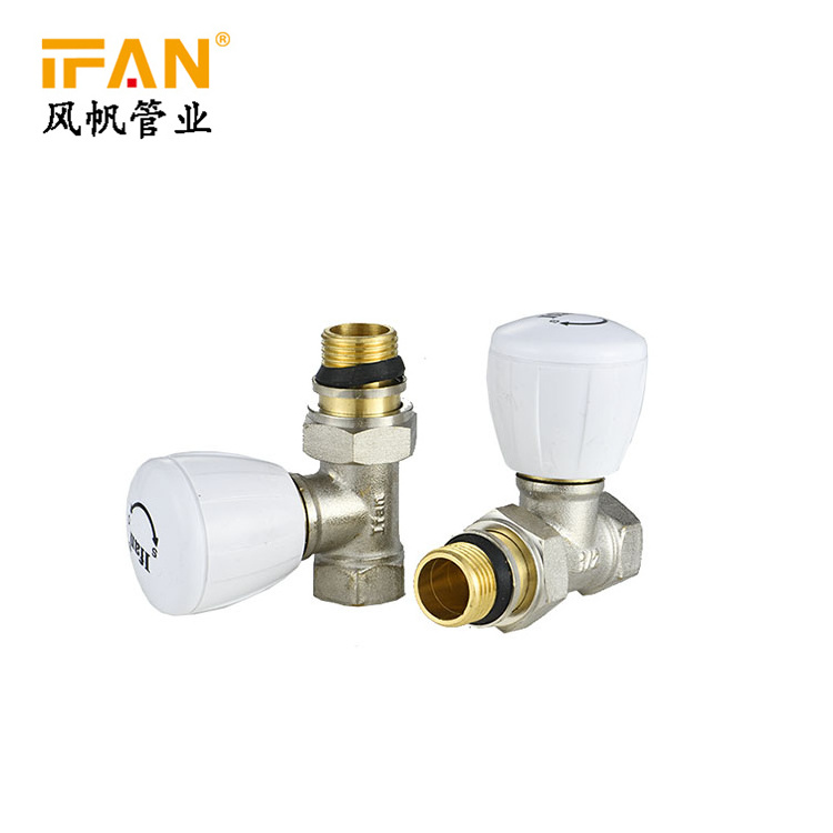 IFAN Thermostatic Brass Radiator Valve Water Heater System Valve Temperature Control Valve