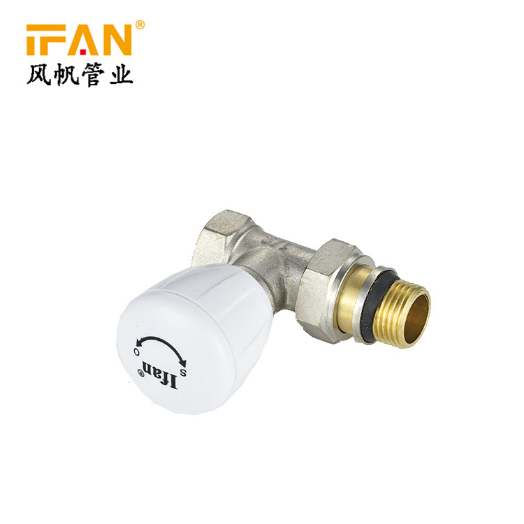 IFAN Thermostatic Brass Radiator Valve Water Heater System Valve Temperature Control Valve