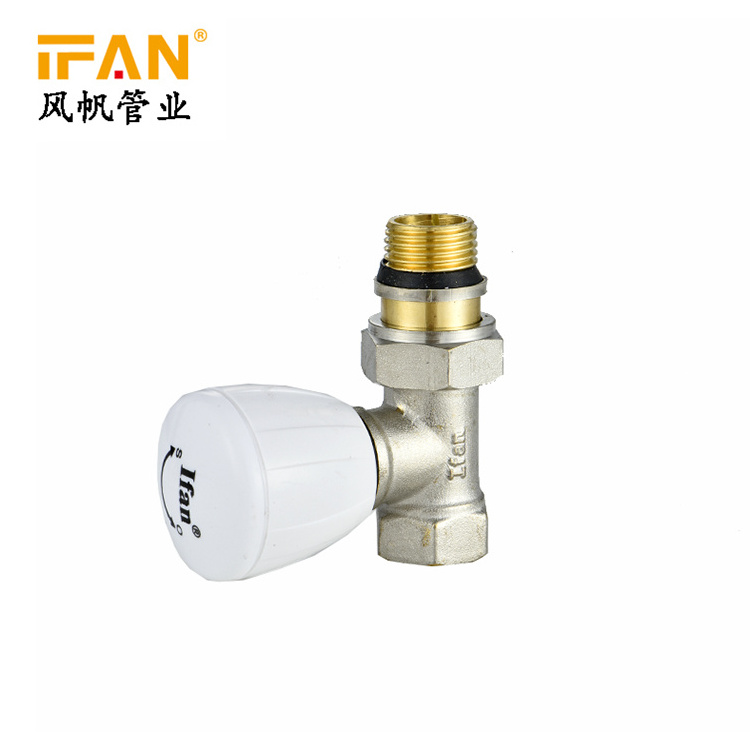 IFAN Thermostatic Brass Radiator Valve Water Heater System Valve Temperature Control Valve