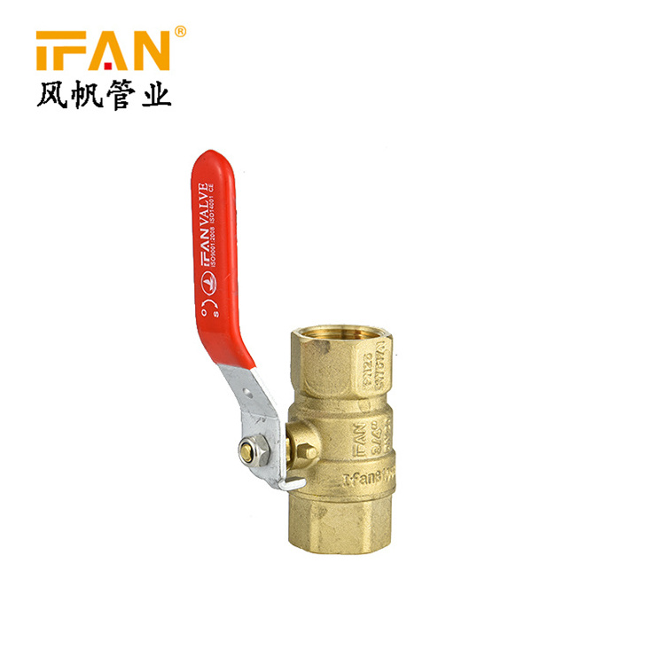 DN40 Brass Ball Valve 1 Inch Water Safety Control Valve Price Plumbing Materials Sanitary  PN25 Forge Brass Ball Valve Price