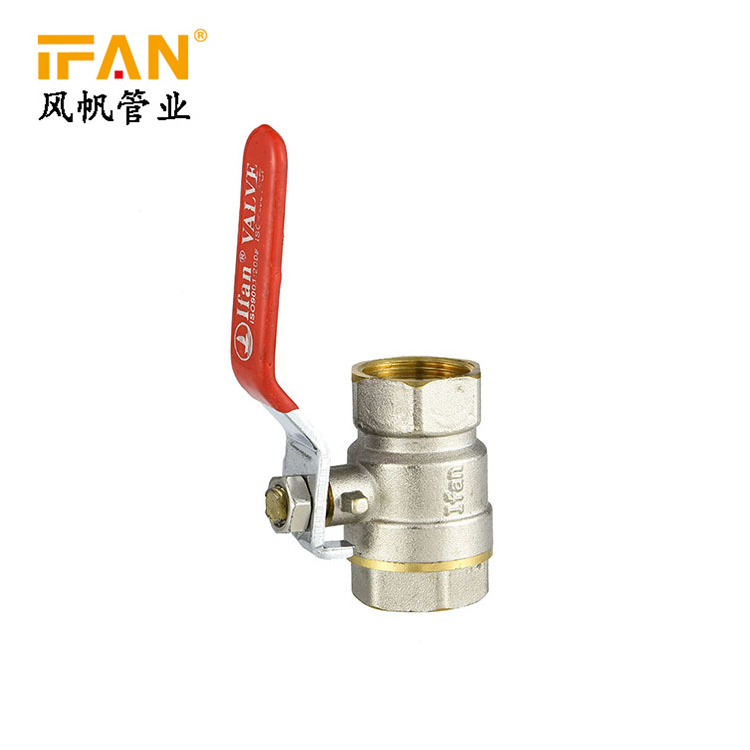 DN40 Brass Ball Valve 1 Inch Water Safety Control Valve Price Plumbing Materials Sanitary  PN25 Forge Brass Ball Valve Price