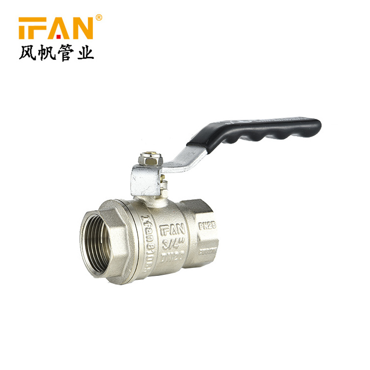 DN40 Brass Ball Valve 1 Inch Water Safety Control Valve Price Plumbing Materials Sanitary  PN25 Forge Brass Ball Valve Price