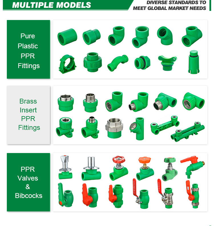 IFANPLUS Germany Standard PN25 PPR Pipe Plumbing Accessories Plastic Fittings Ppr Fitting Plumbing Materials