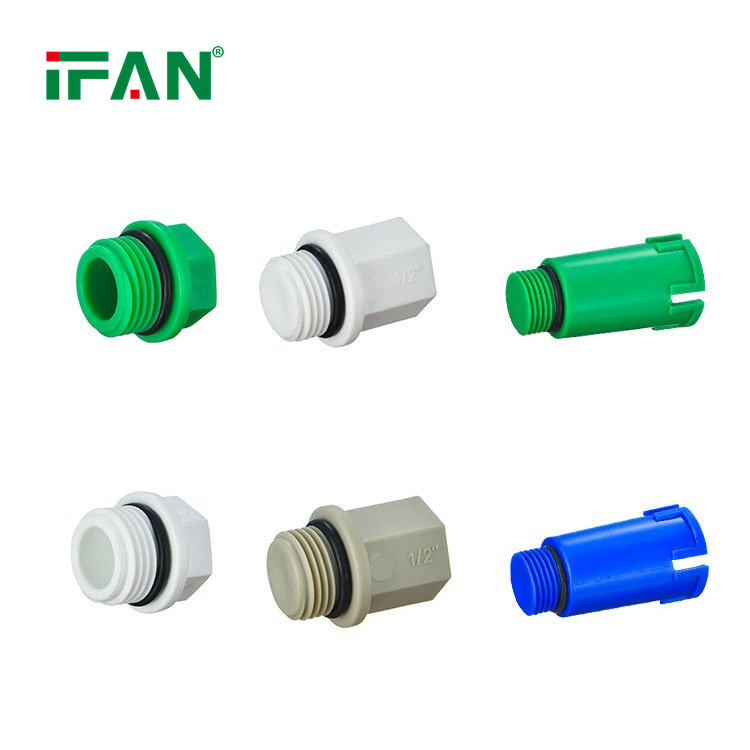 IFAN Germany Standard Water Plumbing PPR Tube Fitting Plastic Polypropylene Plug PPR Pipes Fittings