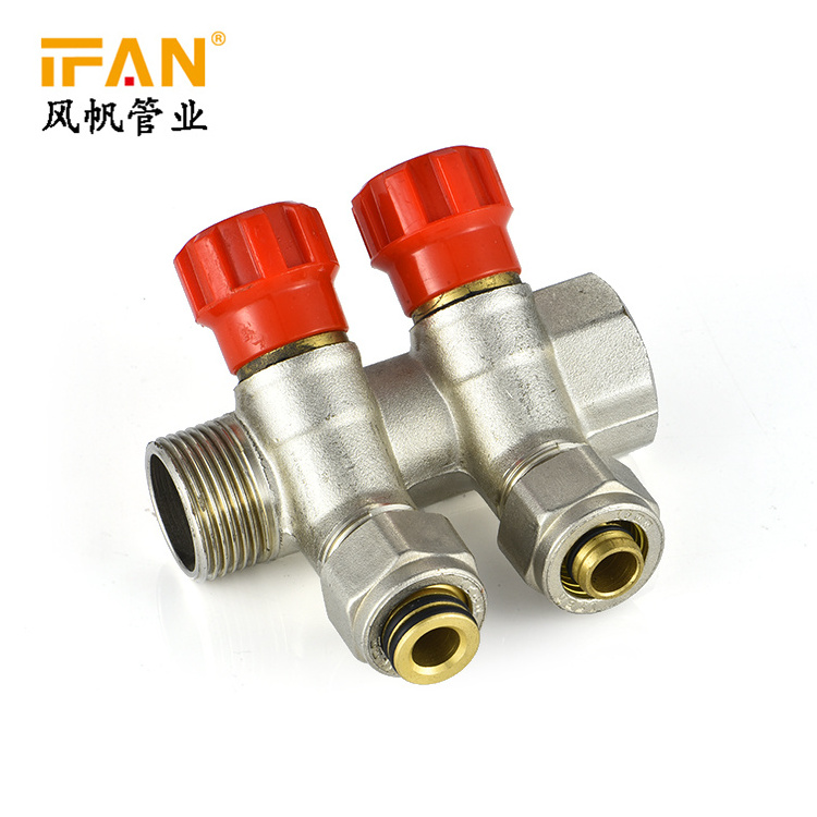 3/4inch Ball Valve Brass Pex Manifold 1/2