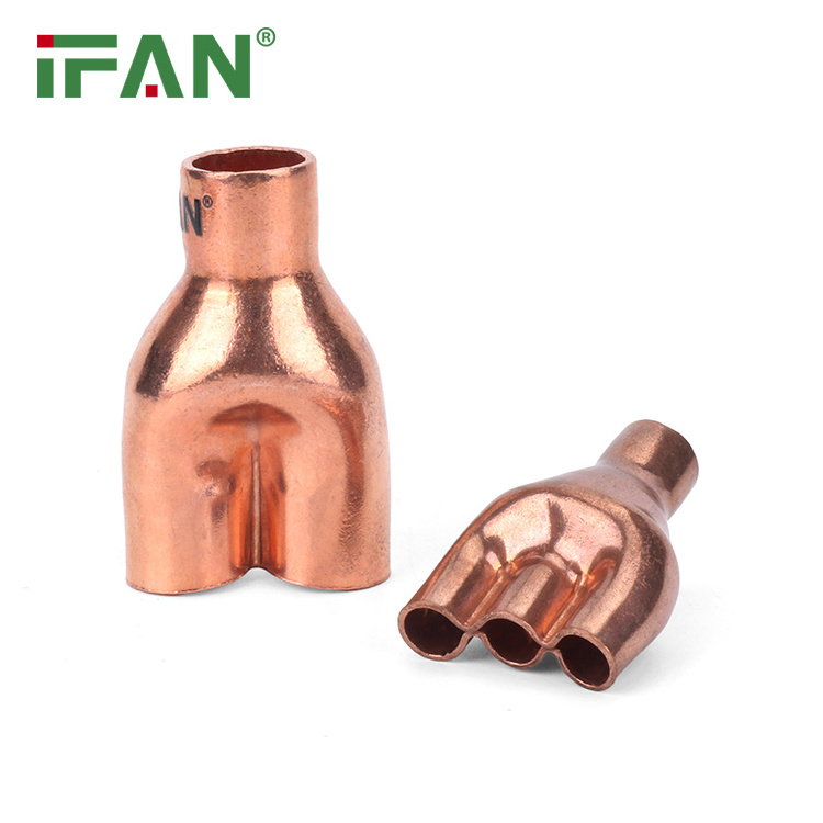 IFAN Full Copper Brass Hose Fittings 6-219mm Brass Pipe Connector Water Use Copper Welding Fitting