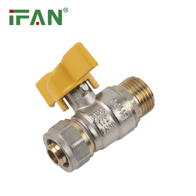 IFAN Factory Brass Gas Ball Valve 1/2