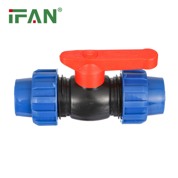 Ifan HDPE Water Pipes And Fittings V1/2-V4 HDPE Equal Valve Fitting HDPE Pipe Fittings