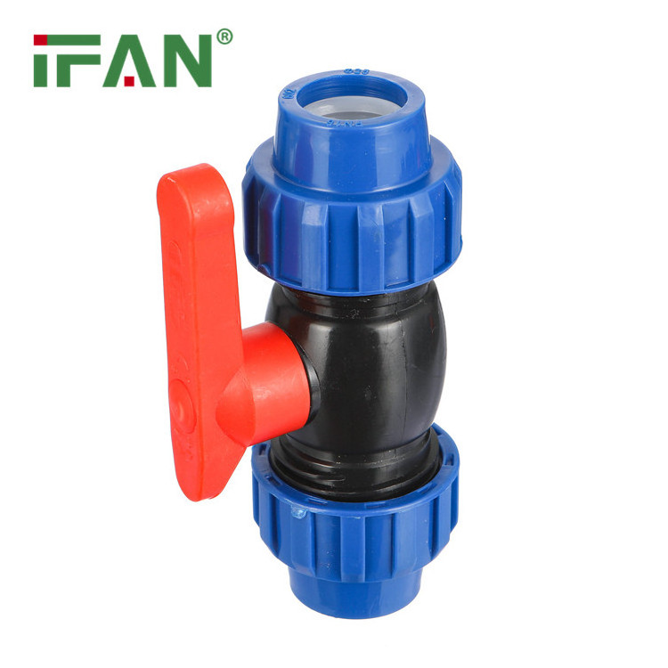 Ifan HDPE Water Pipes And Fittings V1/2-V4 HDPE Equal Valve Fitting HDPE Pipe Fittings