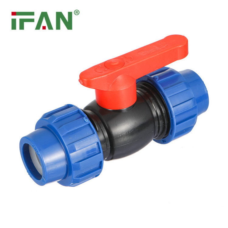 Ifan HDPE Water Pipes And Fittings V1/2-V4 HDPE Equal Valve Fitting HDPE Pipe Fittings