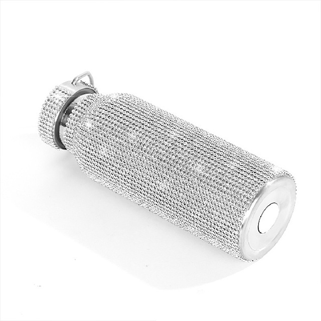 Portable Rhinestone Diamond Stainless Steel Drink Water Bottle Outdoor Sports Travel Bling Water Bottles