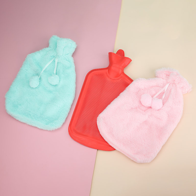 Wholesales Manufacture Fabric Natural Rubber Hot Water Bottle Cover For Winter Hot Water Bottles