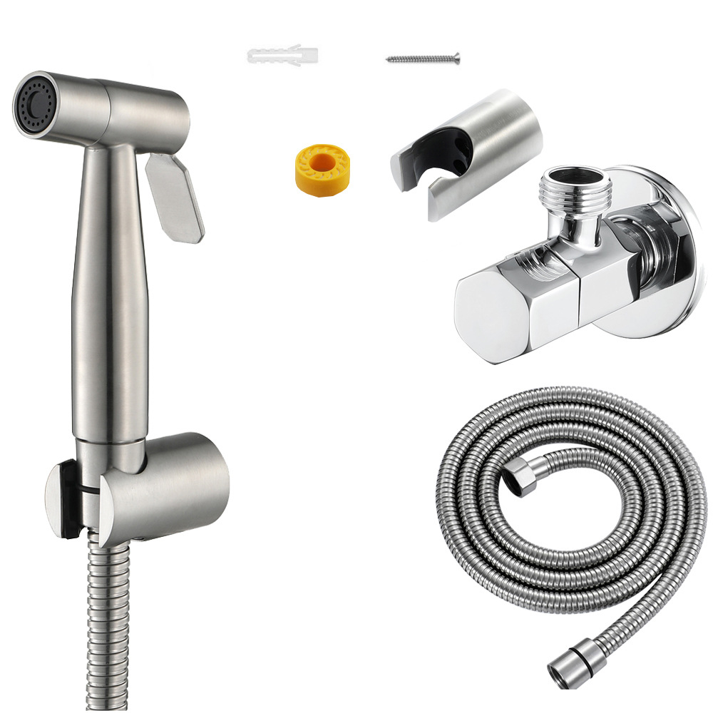 IFAN Stainless Steel Bidet Faucet Shattaf Set Hand Held Toilet Bathroom Bidet Sprayer