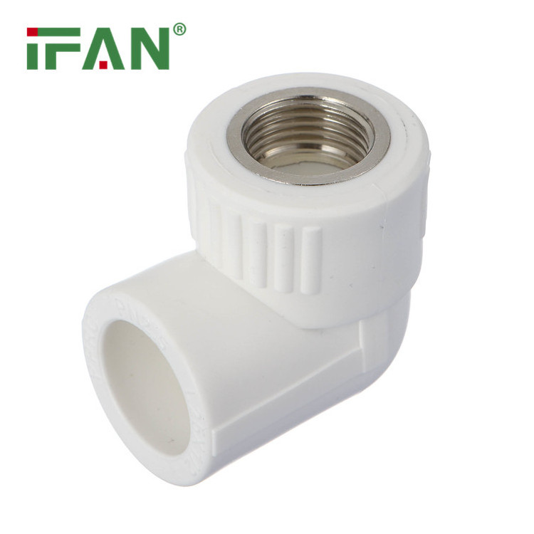 IFAN White PPR Water Pipe Fittings PN25 Tee Elbow Union 20-110mm Pipe PPR Fittings