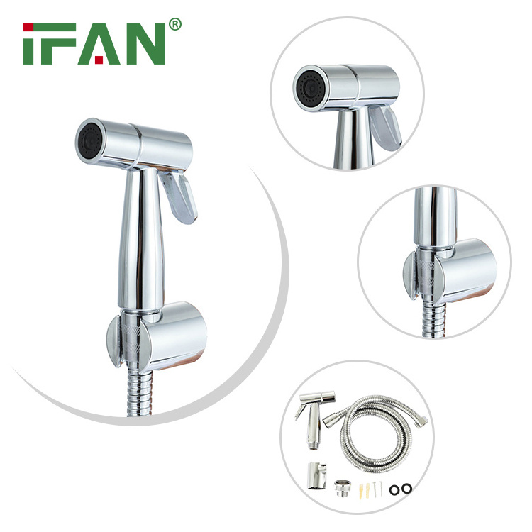 IFAN Stainless Steel Bidet Faucet Toilet Bidet Spray Shattaf Set Handheld Bidet Sprayer Set For Bathroom