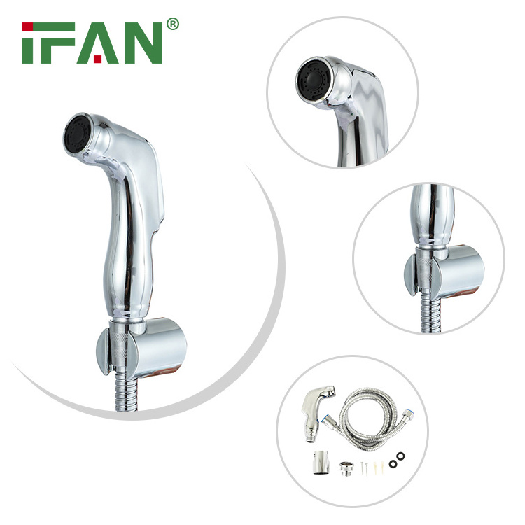 IFAN Stainless Steel Bidet Faucet Toilet Bidet Spray Shattaf Set Handheld Bidet Sprayer Set For Bathroom