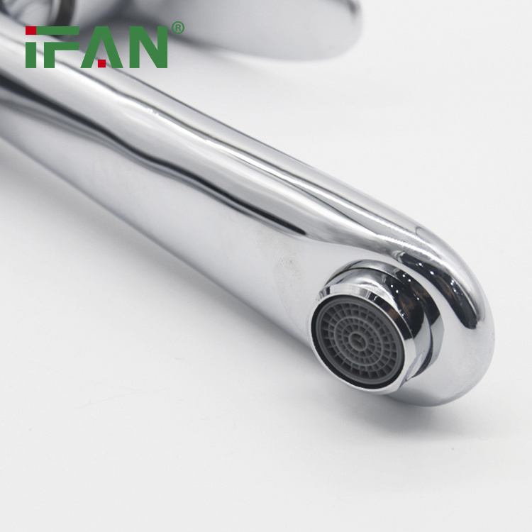 IFAN Manufacture Hot Cold Water Tap Basin Faucet Bathroom Mixer Water Fall Bibcock Brass Basin Faucet