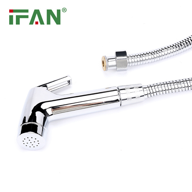 IFAN Wholesale Bidet Shower Set Handheld Bidet Spray Chrome Stainless Steel Bidet Sprayer