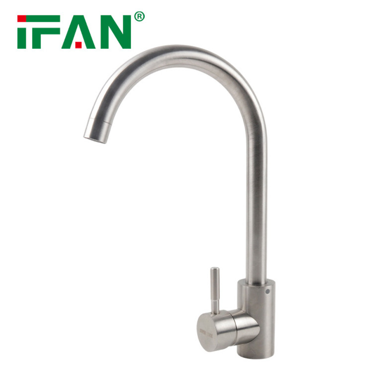 IFAN Hot Sale Stainless Steel Kitchen Sink Faucet Water Tap Mixer Modern Kitchen Faucet