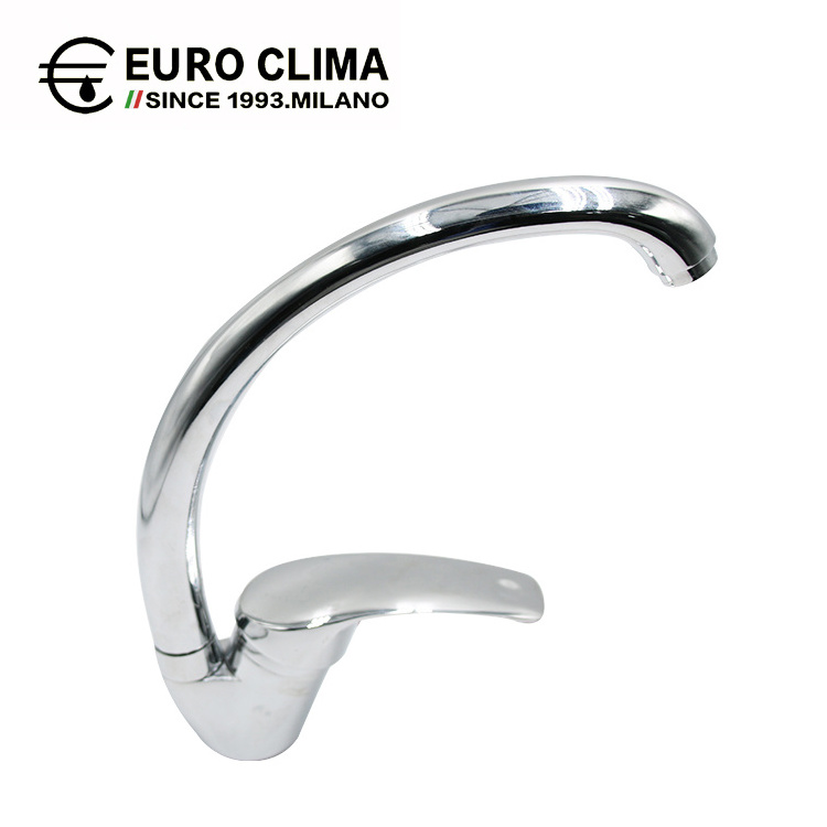 EURO CLIMA Zinc Alloy Body Zinc Sun Handle Kitchen Faucet 40 Stainless Steel Gland Kitchen Faucet