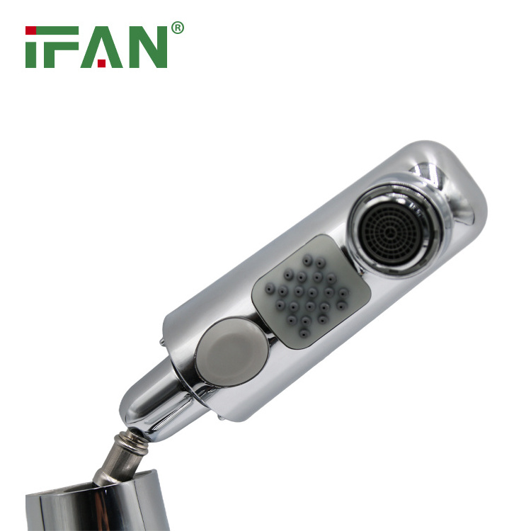 IFANPLUS Electroplating Process Kitchen Drawing Faucet Copper Main Body Kitchen Drawing Faucet