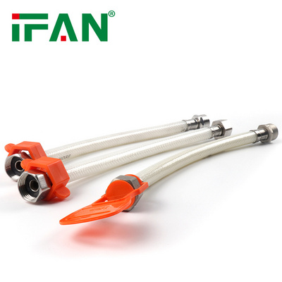 IFAN Wholesale Bathroom Shower Hose Stainless Steel Water Plumbing Flexible Hose Toilet Braided Hose