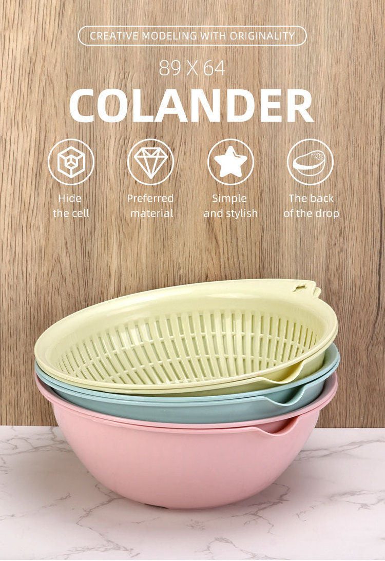 Kitchen Washer Customized Storage Baskets Drain Basket Vegetable Colander Strainer Kichen Drain Basket