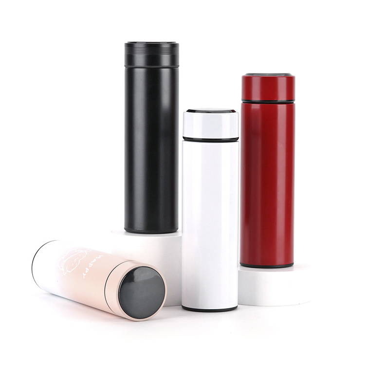 Temperature Display Thermos Stainless Steel Intelligent Water Bottle 500ml Smart Digital Thermos