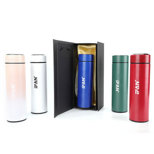 Stainless Steel Temperature Water Bottle 500ml Smart Gym Water Thermo Flask 16oz Termos Digitales 1 Litre Termo De Agua