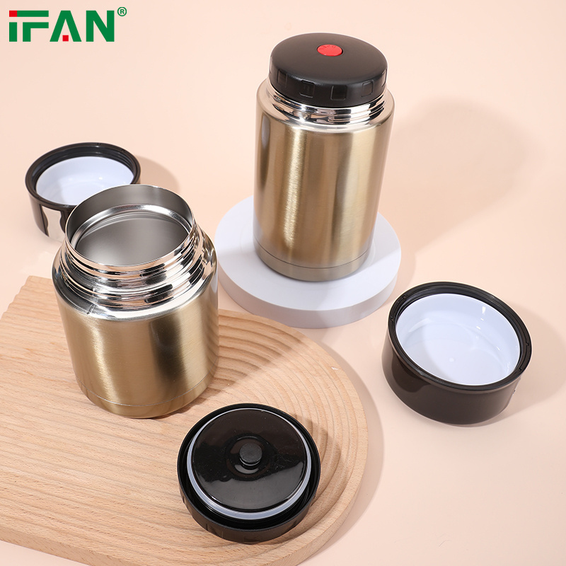 Portable Convenient Lunch Box Jat 800ml 1L 1.2L Home School Food Flask Food Flask Food Warmer Insulated