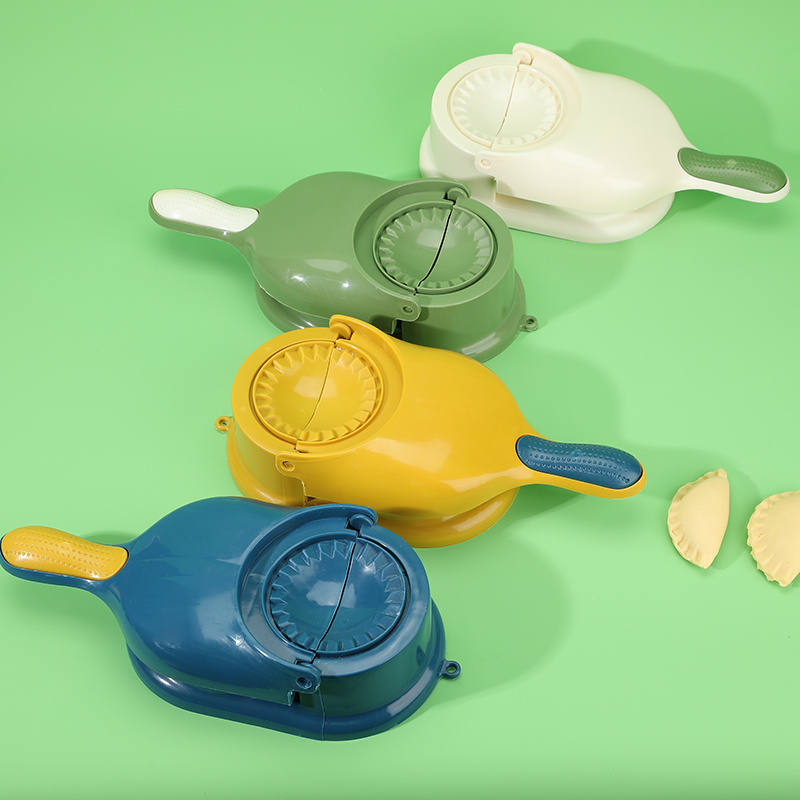 Wholesale Kitchen Baking Tools 2 in 1 Dumpling Maker Dumpling Press Green Blue Yellow Dumpling Press