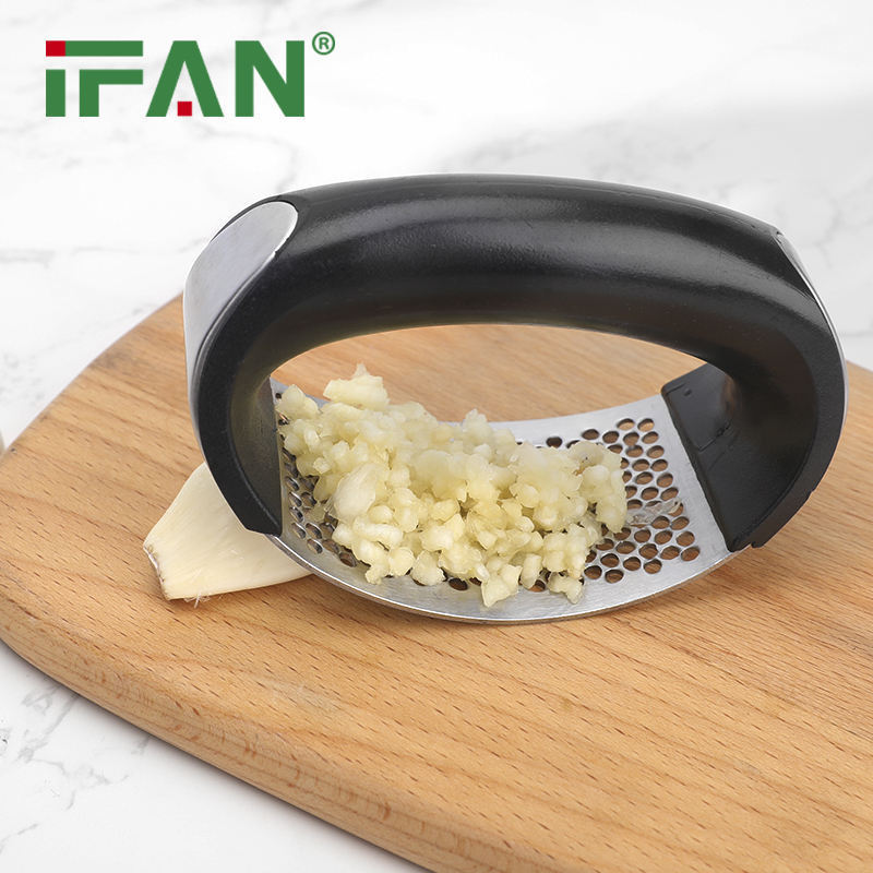 IFAN Home Kitchen Accessories Crusher Garlic Chopper Stainless Steel Manual Garlic Press