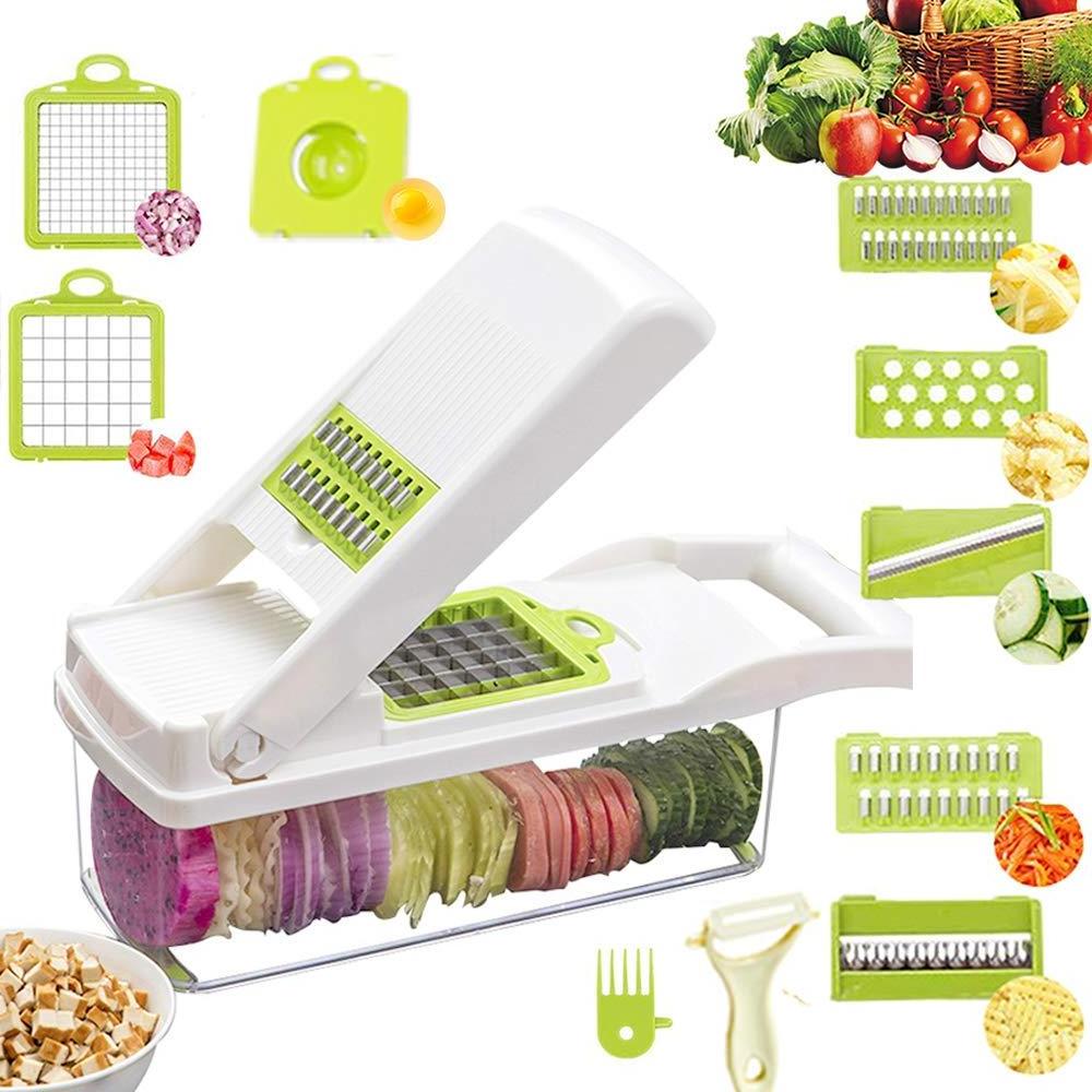 Hot Sale Vegetable Slicer Food Processor Meat And Vegetable Chopper Grinder 12 In 1 Full Star Vegetable Chopper