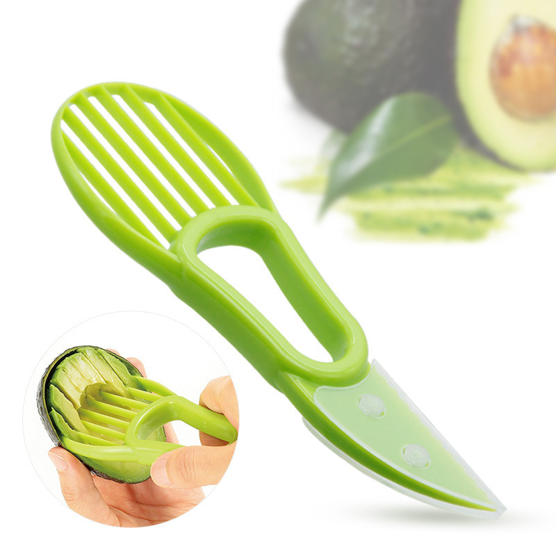 Vegetable Fruit Cutter Tool Multifunctional Avocado Slicer and Cuber Knife 3 In 1  Avocado Slicer