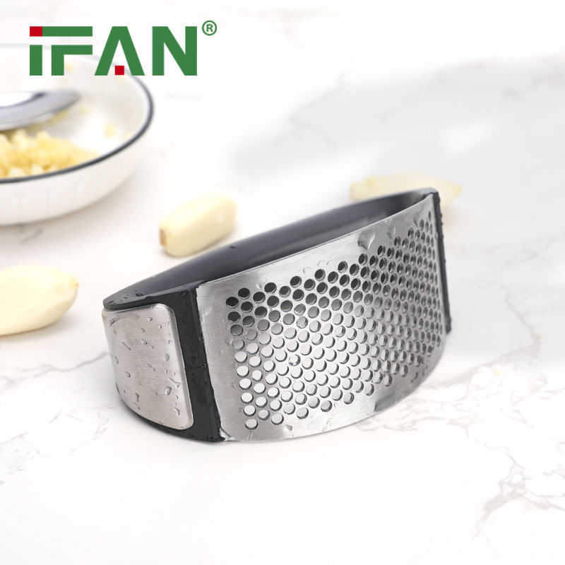 IFAN Home Kitchen Accessories Crusher Garlic Chopper Stainless Steel Manual Garlic Press