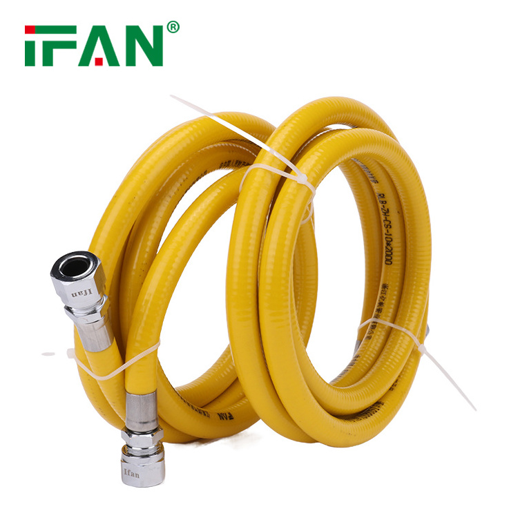 IFAN High Pressure Gas Stainless Steel Pipe Corrugated Flexible Metal Hose Natural Gas Hose