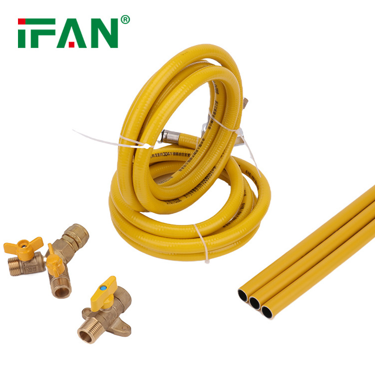 IFAN High Pressure Gas Stainless Steel Pipe Corrugated Flexible Metal Hose Natural Gas Hose