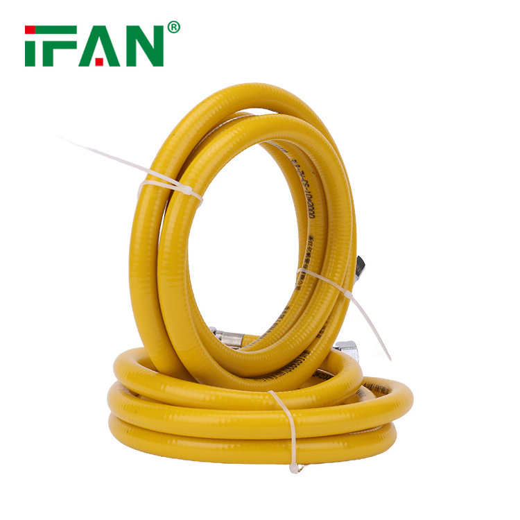 IFAN High Pressure Gas Stainless Steel Pipe Corrugated Flexible Metal Hose Natural Gas Hose