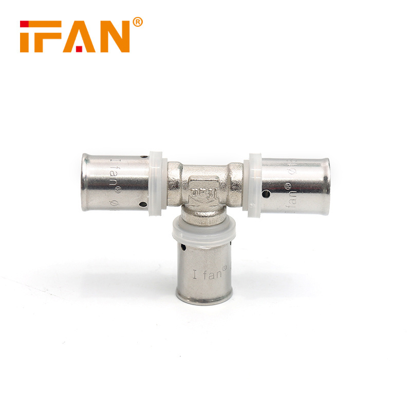 Ifan Professional Manufacturer PEX AL PEX Pipe Accessories 16 - 32mm PEX Fittings Brass Press Fitting Male Socket