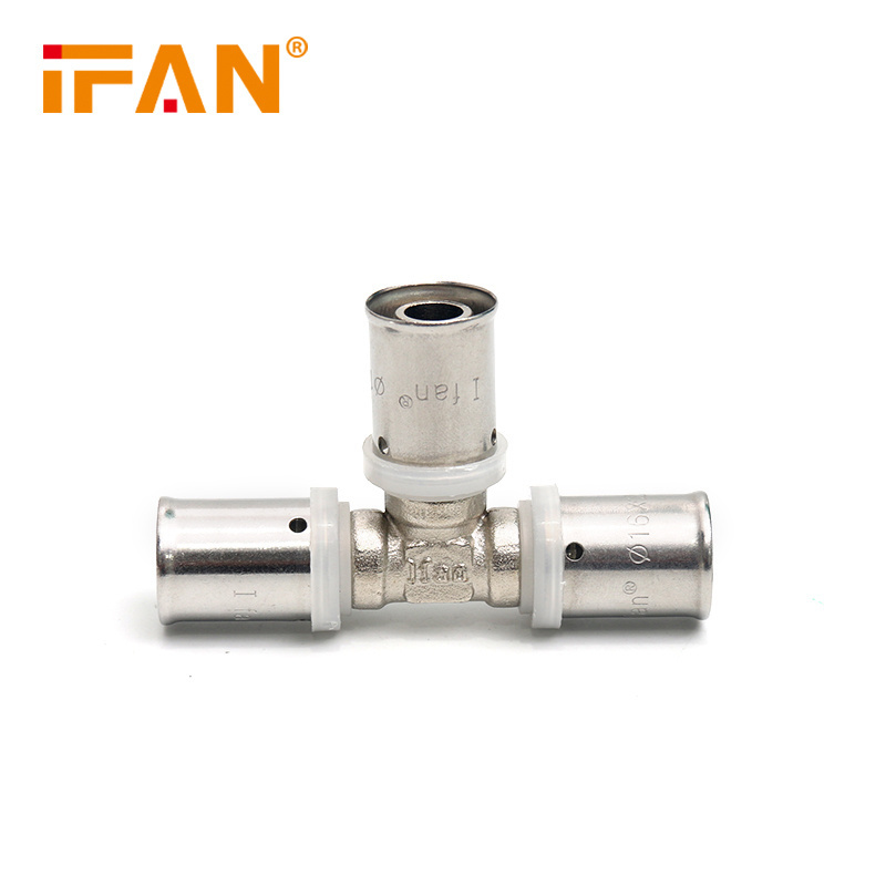 Ifan Professional Manufacturer PEX AL PEX Pipe Accessories 16 - 32mm PEX Fittings Brass Press Fitting Male Socket