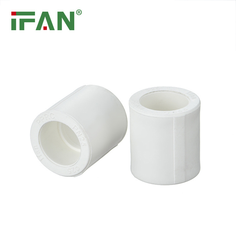 IFAN 20-110MM Welding Customization PPR Plumbing Fittings White Plastic Socket PPR Pipe And Fitting