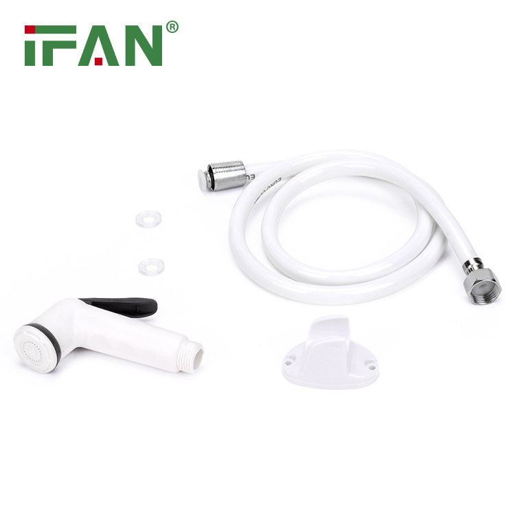 IFAN 1M 1.2M Cleaning Wall Hung White Bidet Spray Kit Douche Bidet Toilet Spray