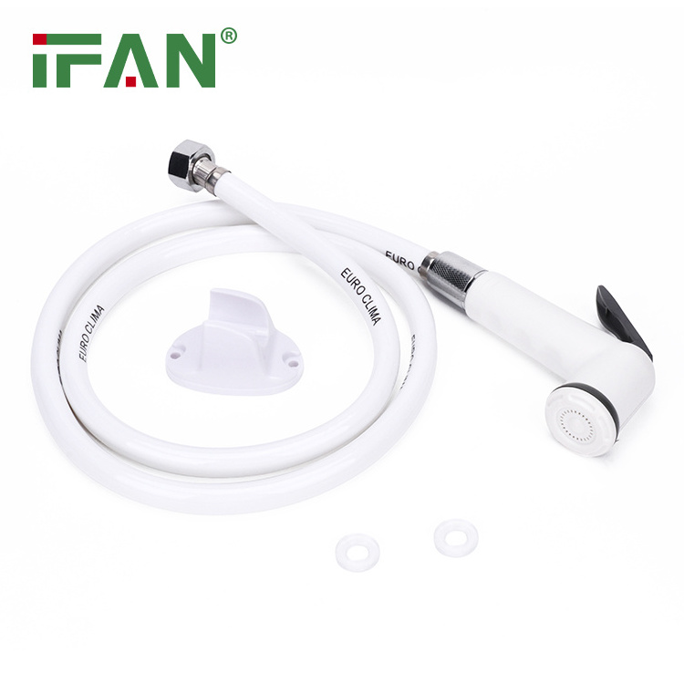 IFAN 1M 1.2M Cleaning Wall Hung White Bidet Spray Kit Douche Bidet Toilet Spray