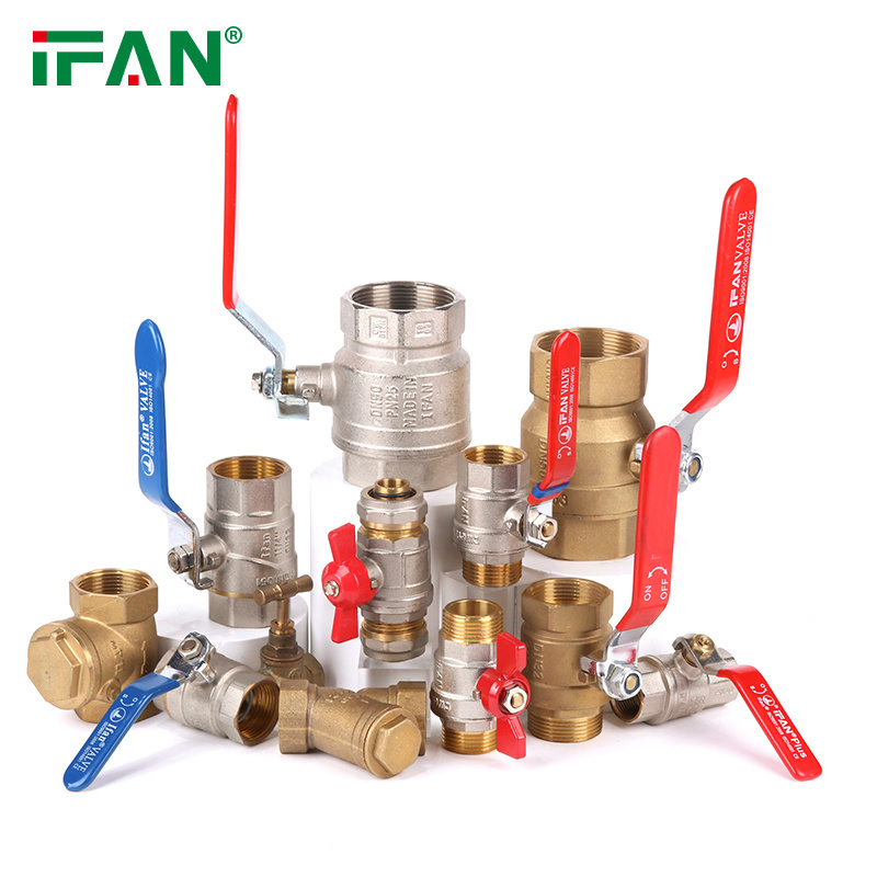 IFAN Wholesale PEX Pipe Valves Water Supply Copper Valves All Size Brass Vales